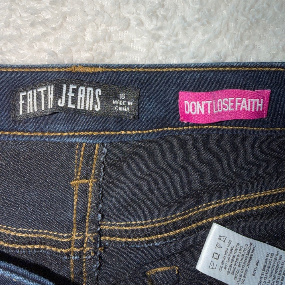 Stretch Straight Leg Blue Jeans - Picture 6 of 9